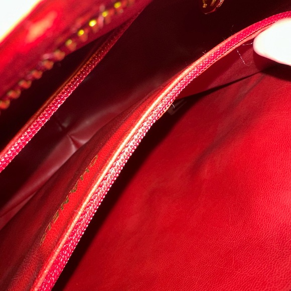 Excellent vintage Chanel lambskin large hobo with original dustbag - Picture 12 of 13